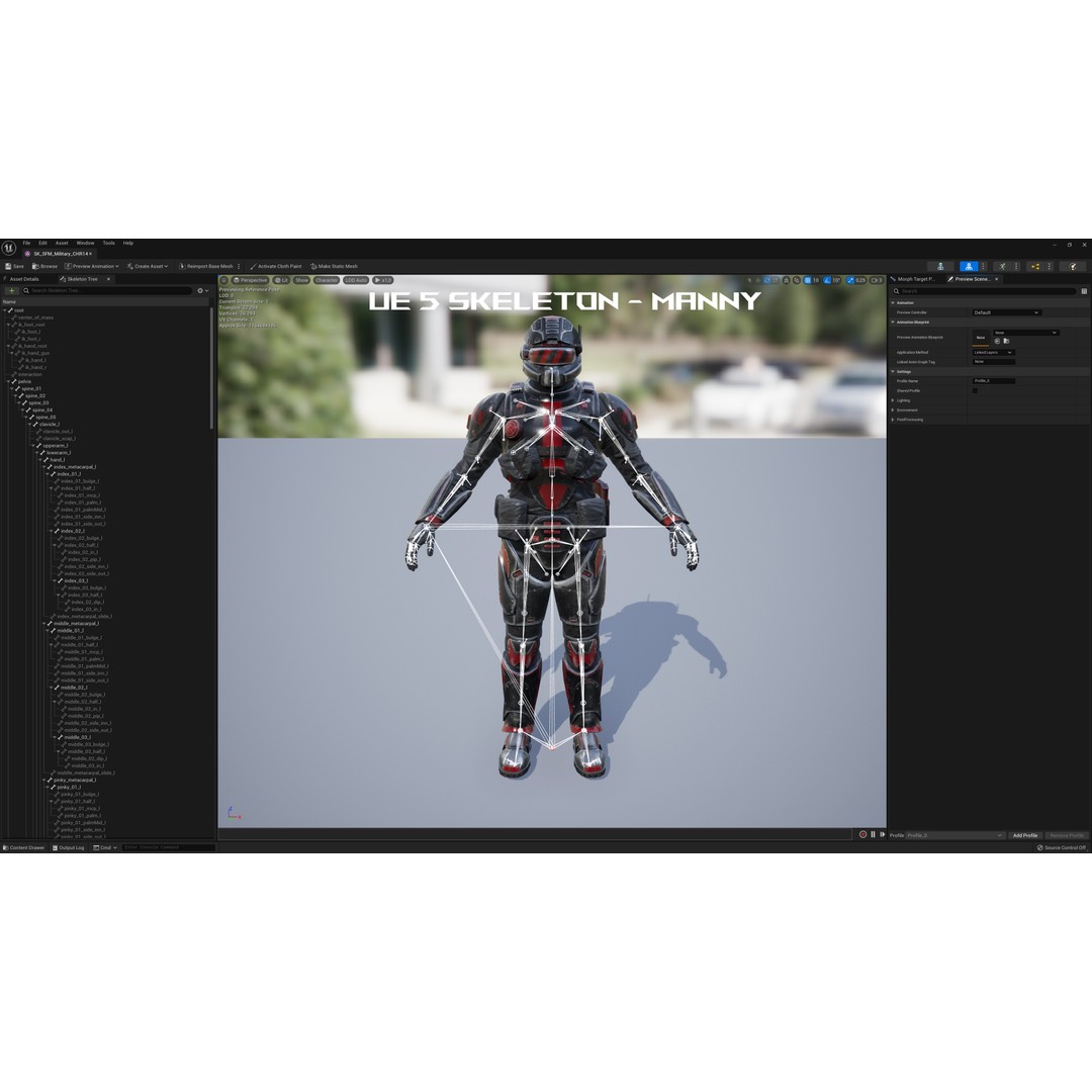 Sci-Fi Military Character 3D Model – Low Poly Game Asset, Rigged, PBR - View 14