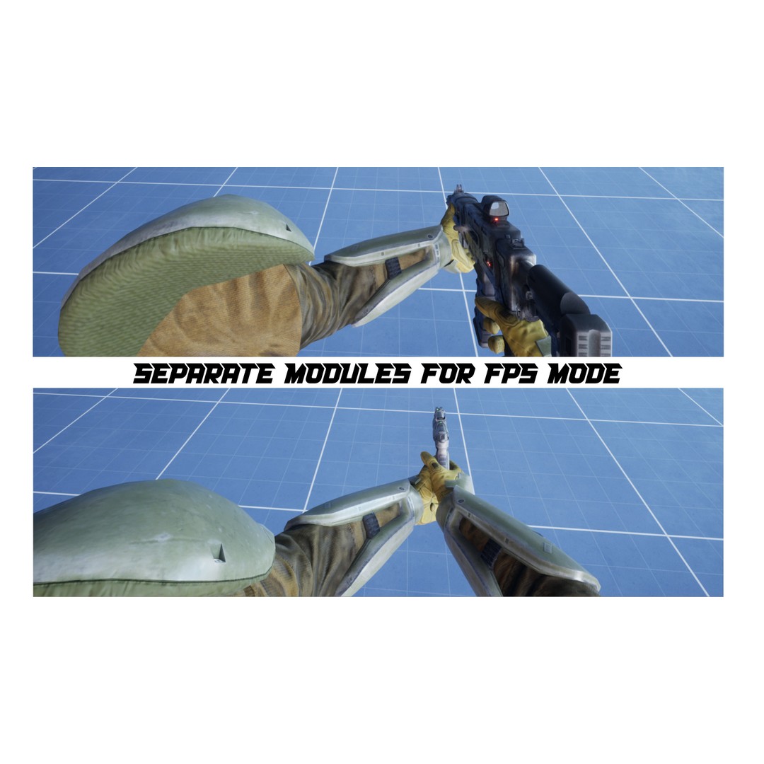 Sci-Fi Military Character 3D Model – Low Poly Game Asset, Rigged, PBR - View 18