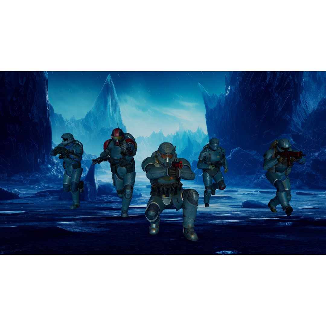 Sci-Fi Military Character 3D Model – Low Poly Game Asset, Rigged, PBR - View 19