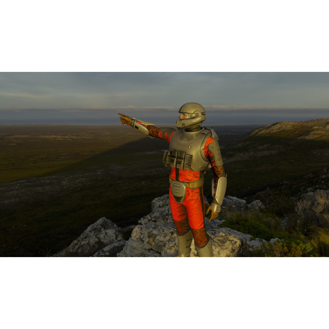 Sci-Fi Military Character 3D Model – Low Poly Game Asset, Rigged, PBR - View 21