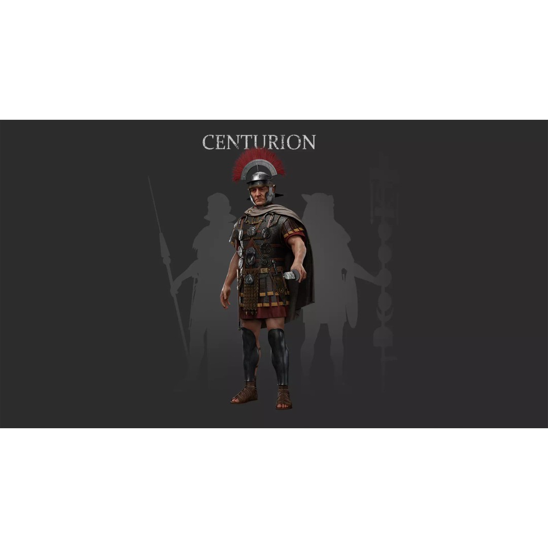 Roman Centurion 3D Model – Low Poly Character with PBR Textures - View 2