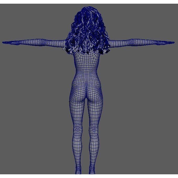 Miley Cyrus 3D Model – Low Poly Rigged Character for Animation, FBX
