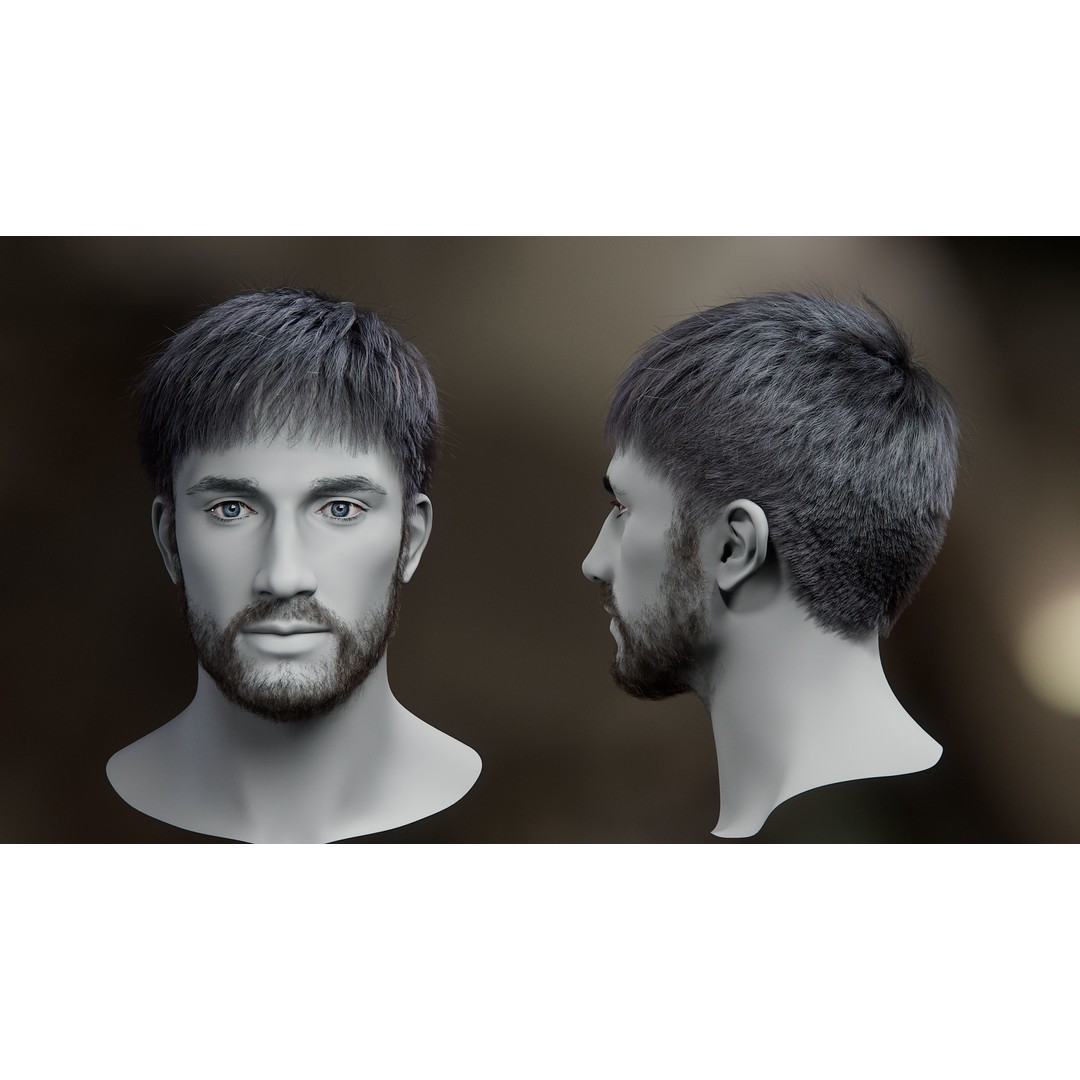 Hair Card 3D Model – Realistic Hairstyles Collection for Characters - View 18