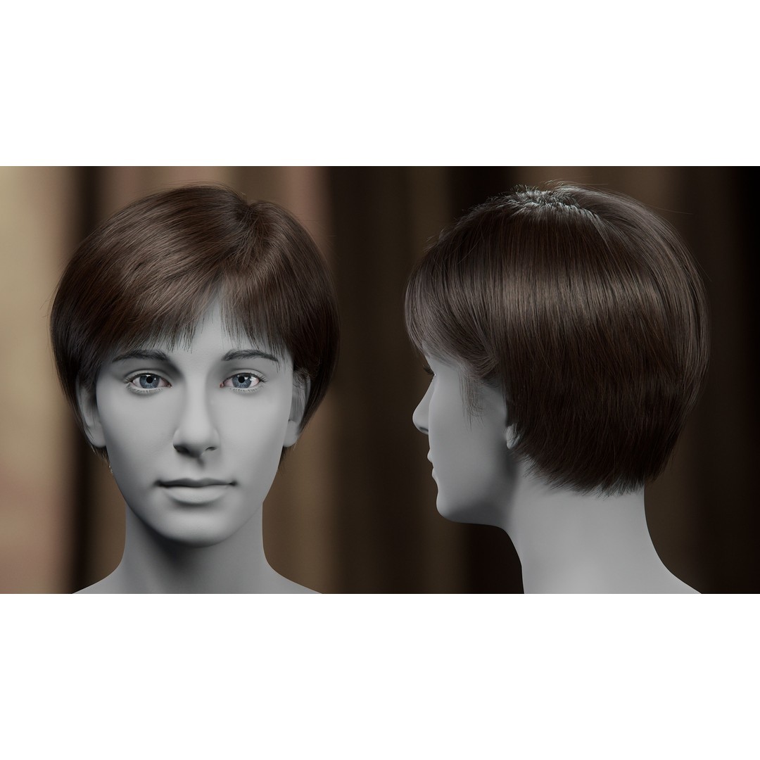 Hair Card 3D Model – Realistic Hairstyles Collection for Characters - View 22