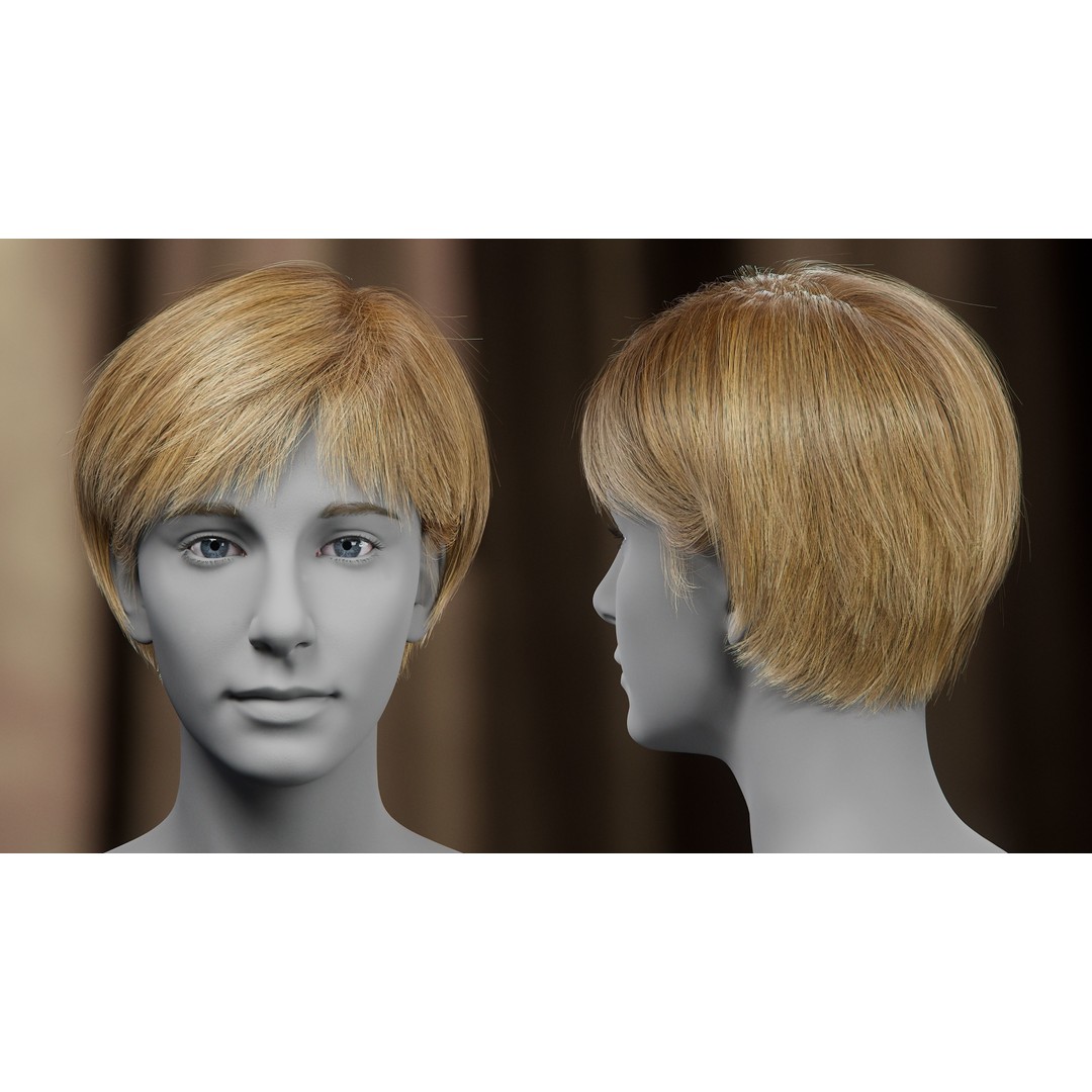 Hair Card 3D Model – Realistic Hairstyles Collection for Characters - View 23