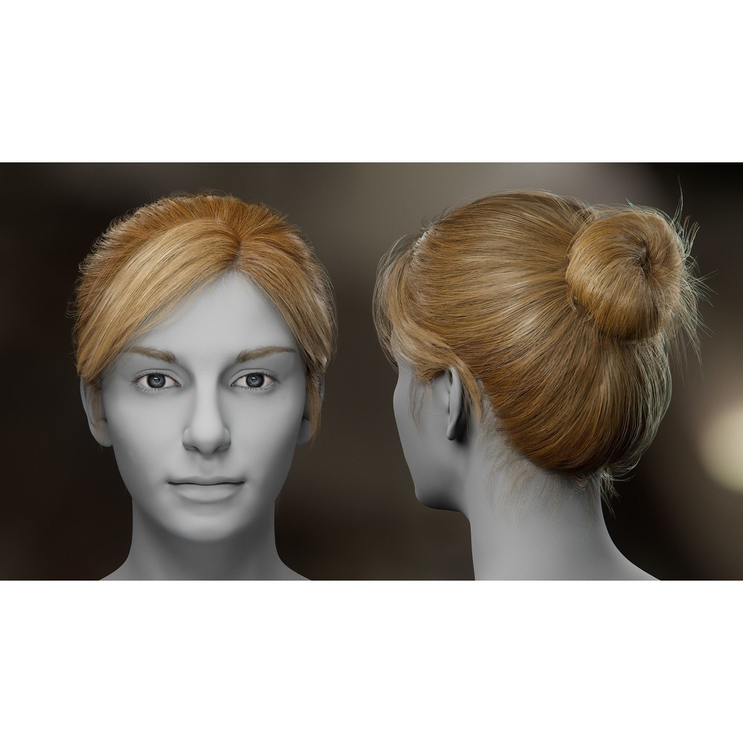Hair Card 3D Model – Realistic Hairstyles Collection for Characters - View 5