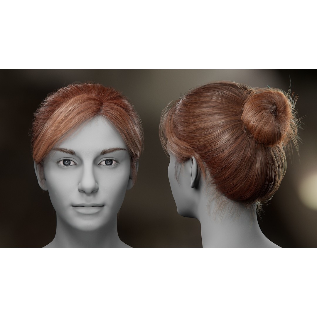 Hair Card 3D Model – Realistic Hairstyles Collection for Characters - View 6