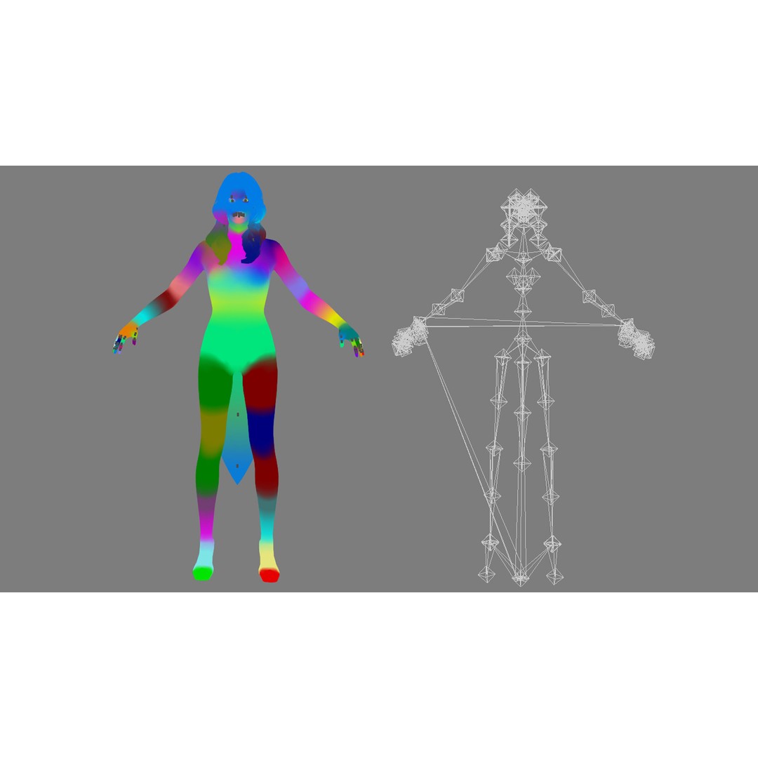 Fantasy Female Wizard 3D Model – Low Poly Game-Ready Asset, FBX, OBJ - View 33