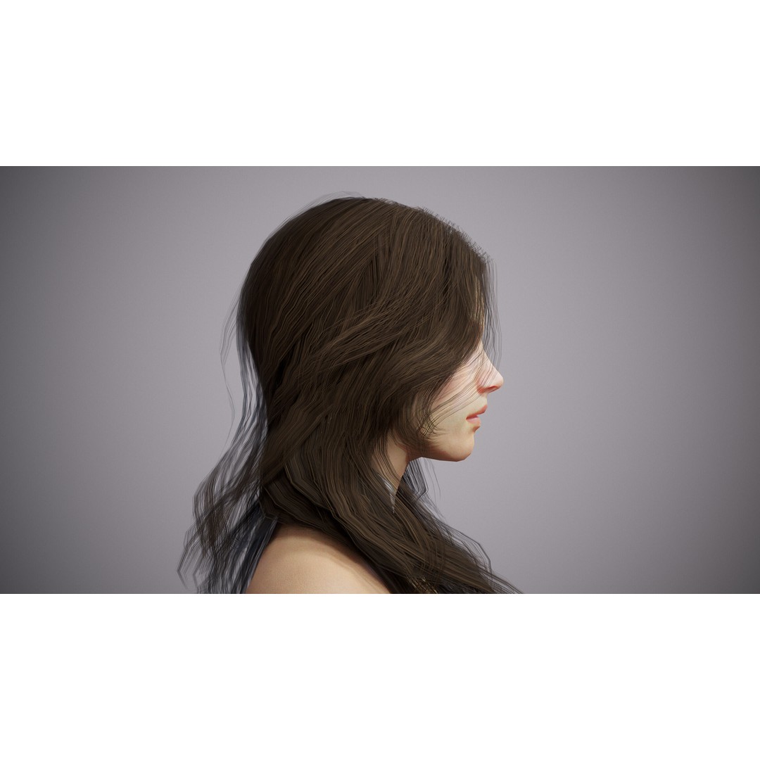 Fantasy Female Wizard 3D Model – Low Poly Game-Ready Asset, FBX, OBJ - View 5