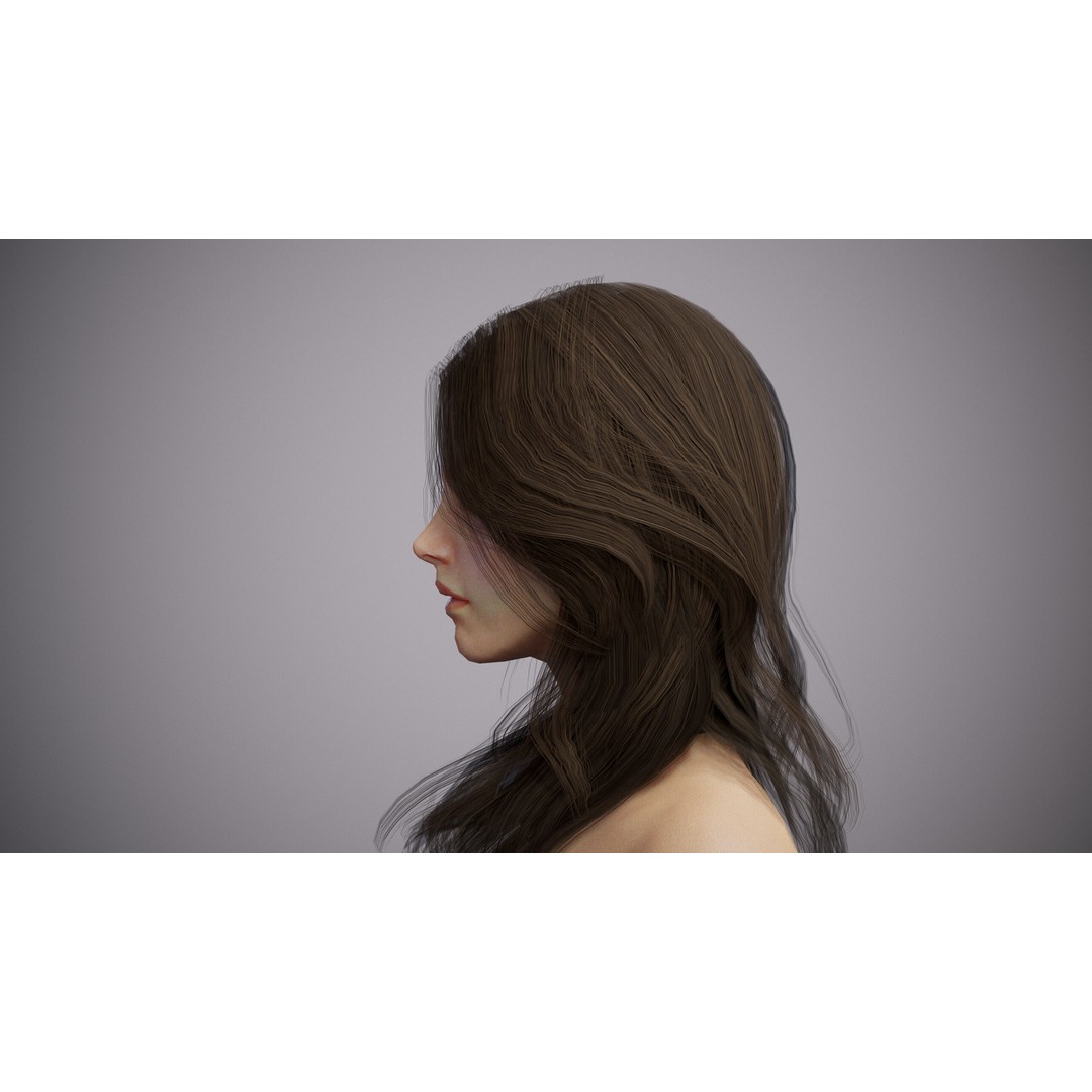 Fantasy Female Wizard 3D Model – Low Poly Game-Ready Asset, FBX, OBJ - View 8