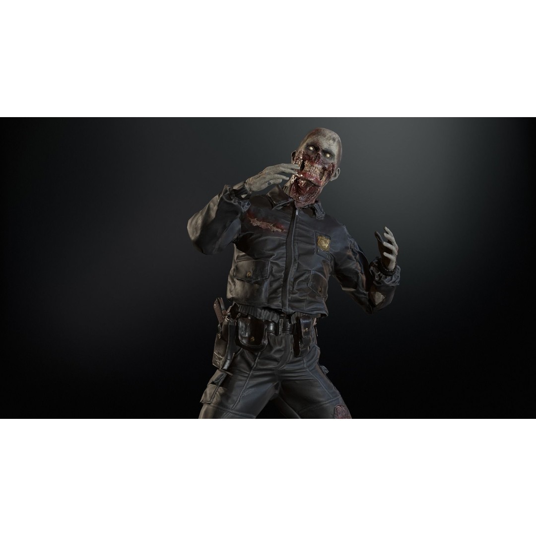 SuperZombie8 3D Model – Low Poly Character, Rigged, PBR Textures - View 18