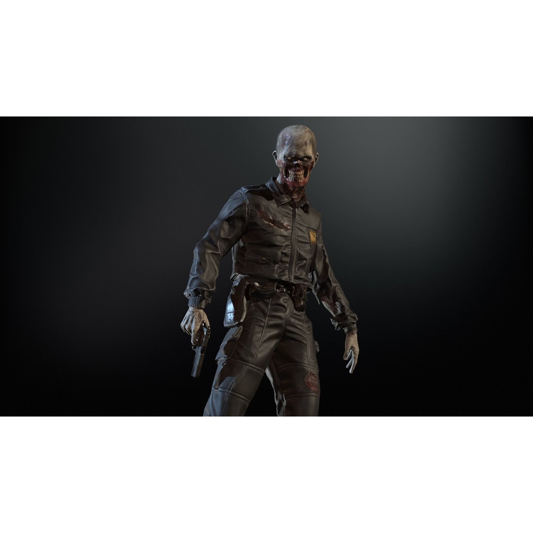 SuperZombie8 3D Model – Low Poly Character, Rigged, PBR Textures - View 19