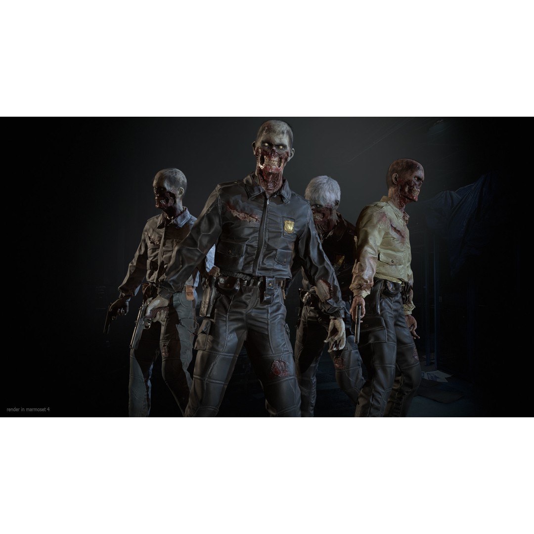 SuperZombie8 3D Model – Low Poly Character, Rigged, PBR Textures - View 5