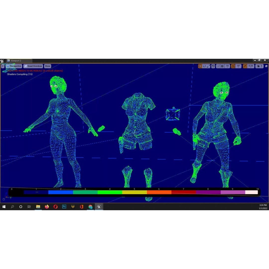 Adventurous Female Explorer 3D Model – Realistic Low Poly Character, FBX - View 11