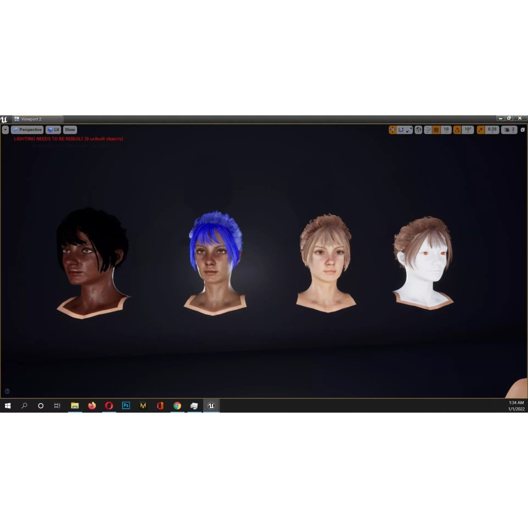 Adventurous Female Explorer 3D Model – Realistic Low Poly Character, FBX - View 23