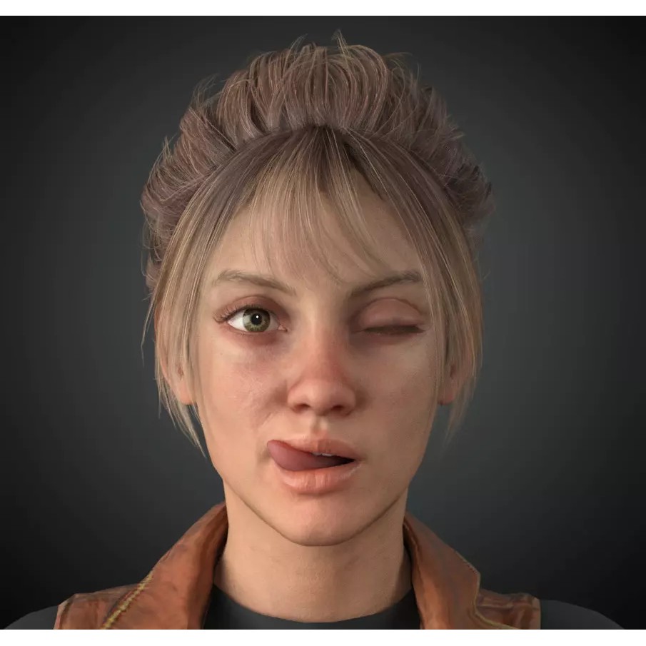 Adventurous Female Explorer 3D Model – Realistic Low Poly Character, FBX - View 7