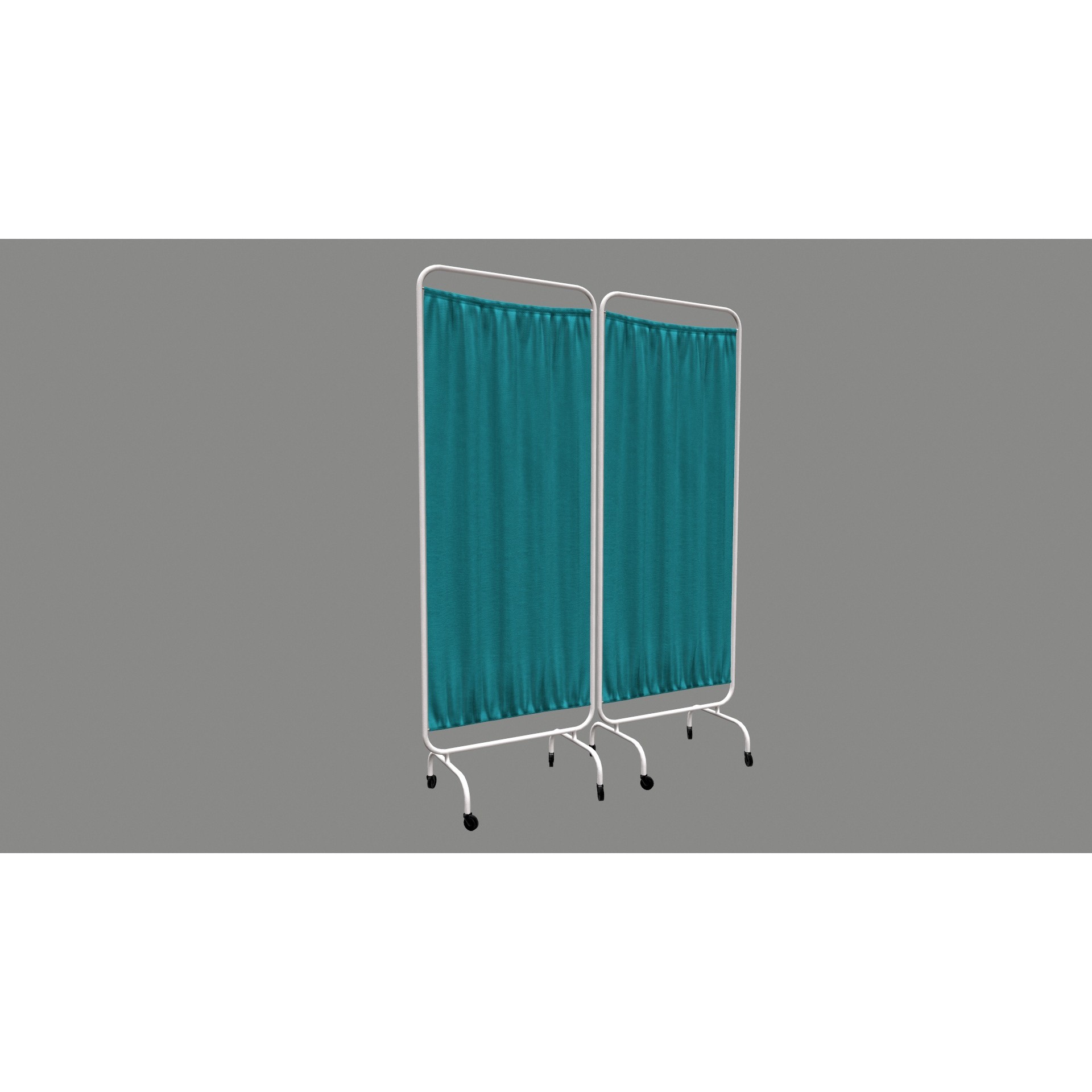 Hospital Curtain Divider - Low-Poly 3D Model - View 10