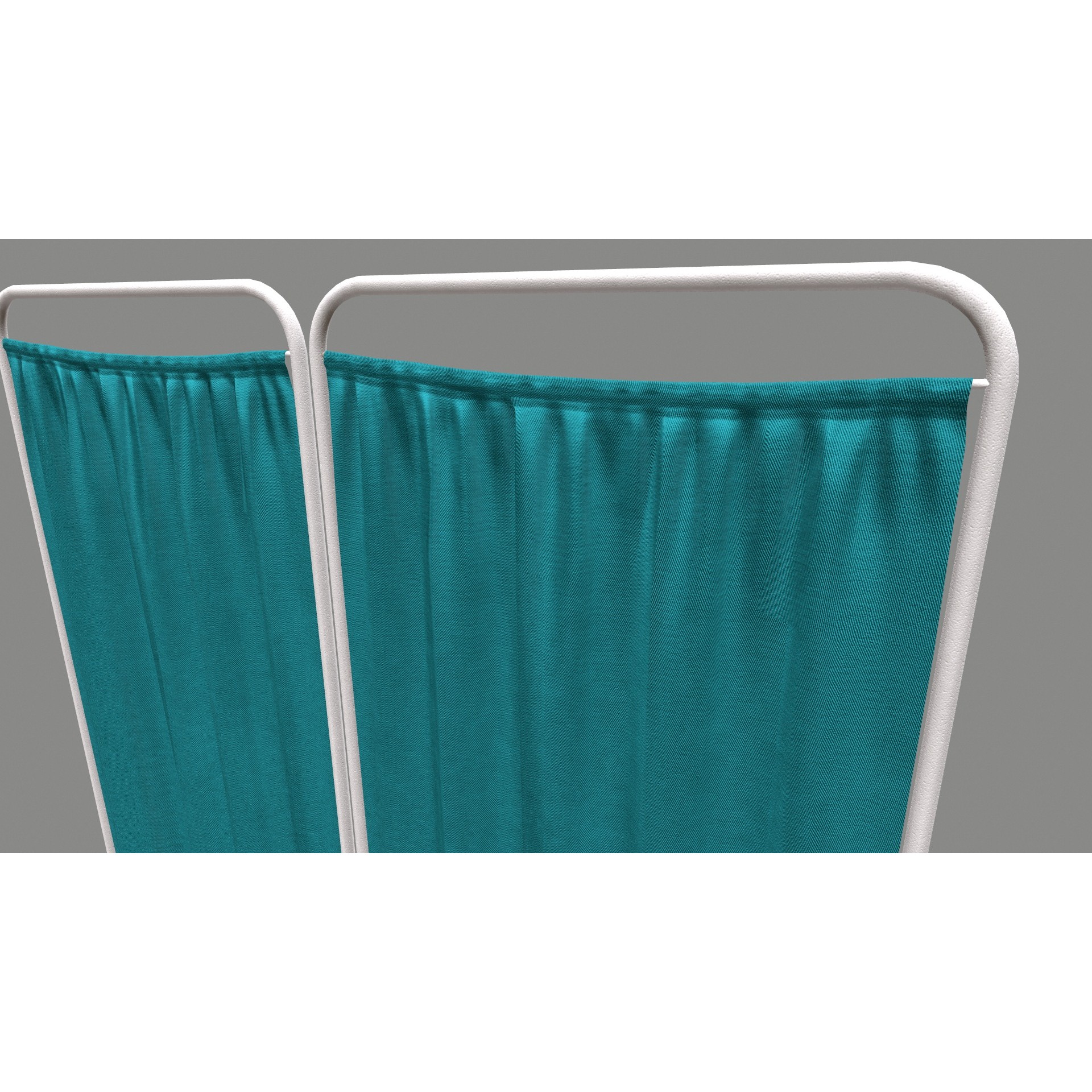 Hospital Curtain Divider - Low-Poly 3D Model - View 12