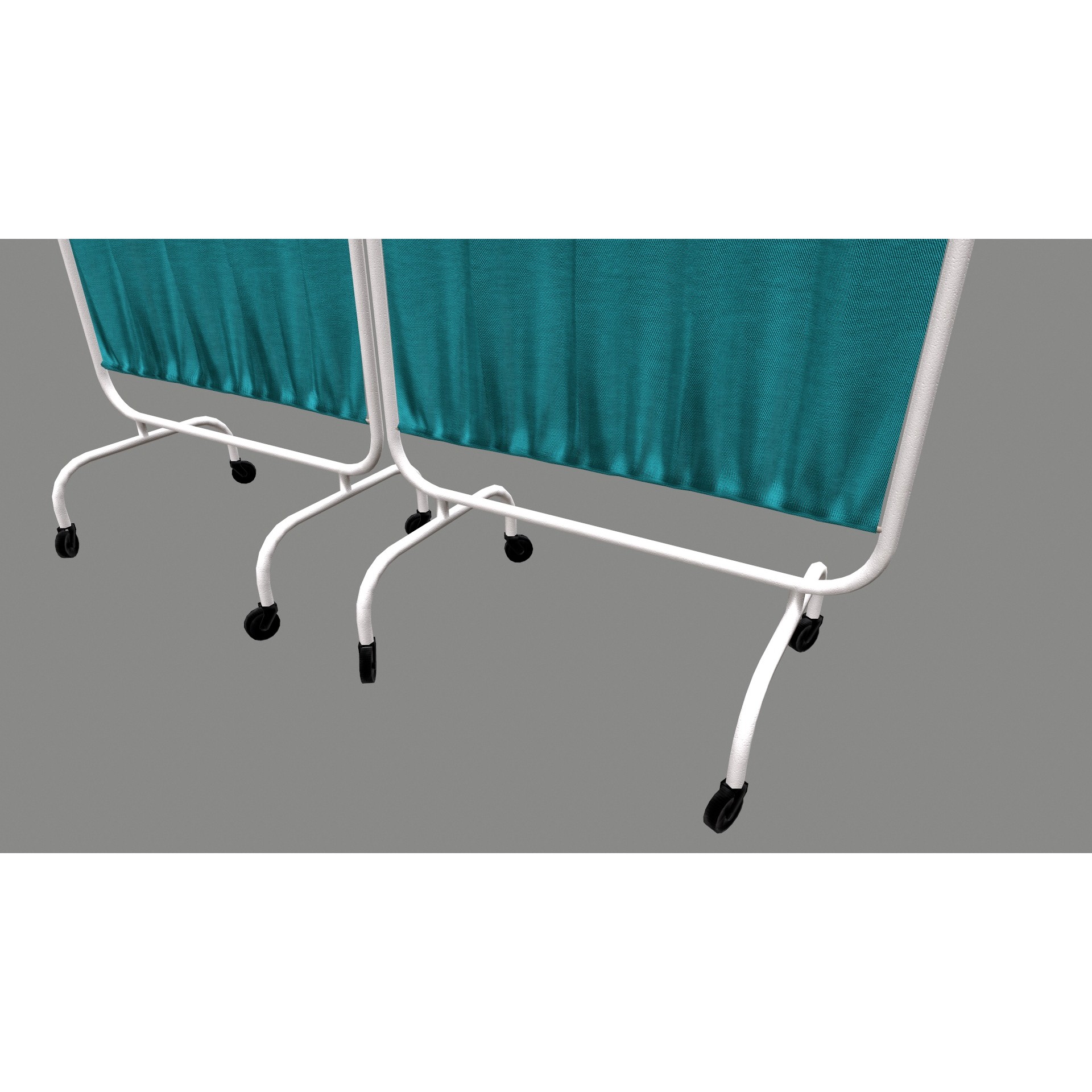 Hospital Curtain Divider - Low-Poly 3D Model - View 13