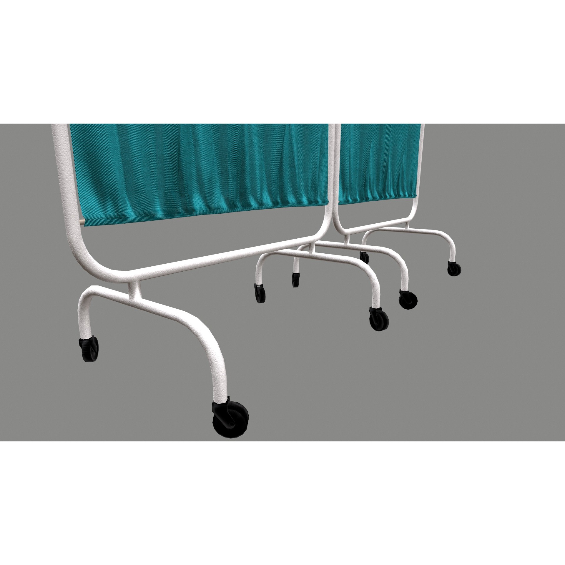 Hospital Curtain Divider - Low-Poly 3D Model - View 14