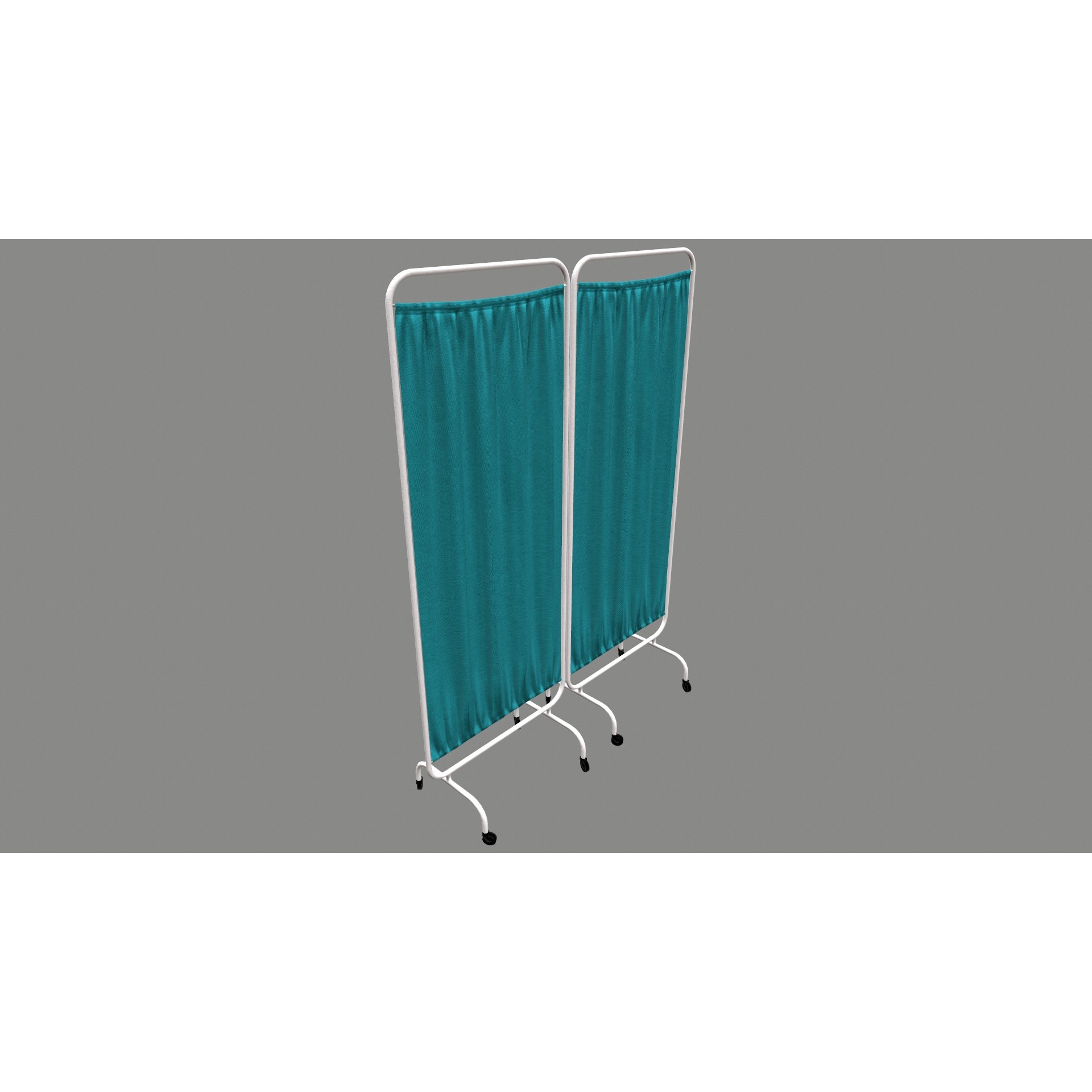 Hospital Curtain Divider - Low-Poly 3D Model - View 15