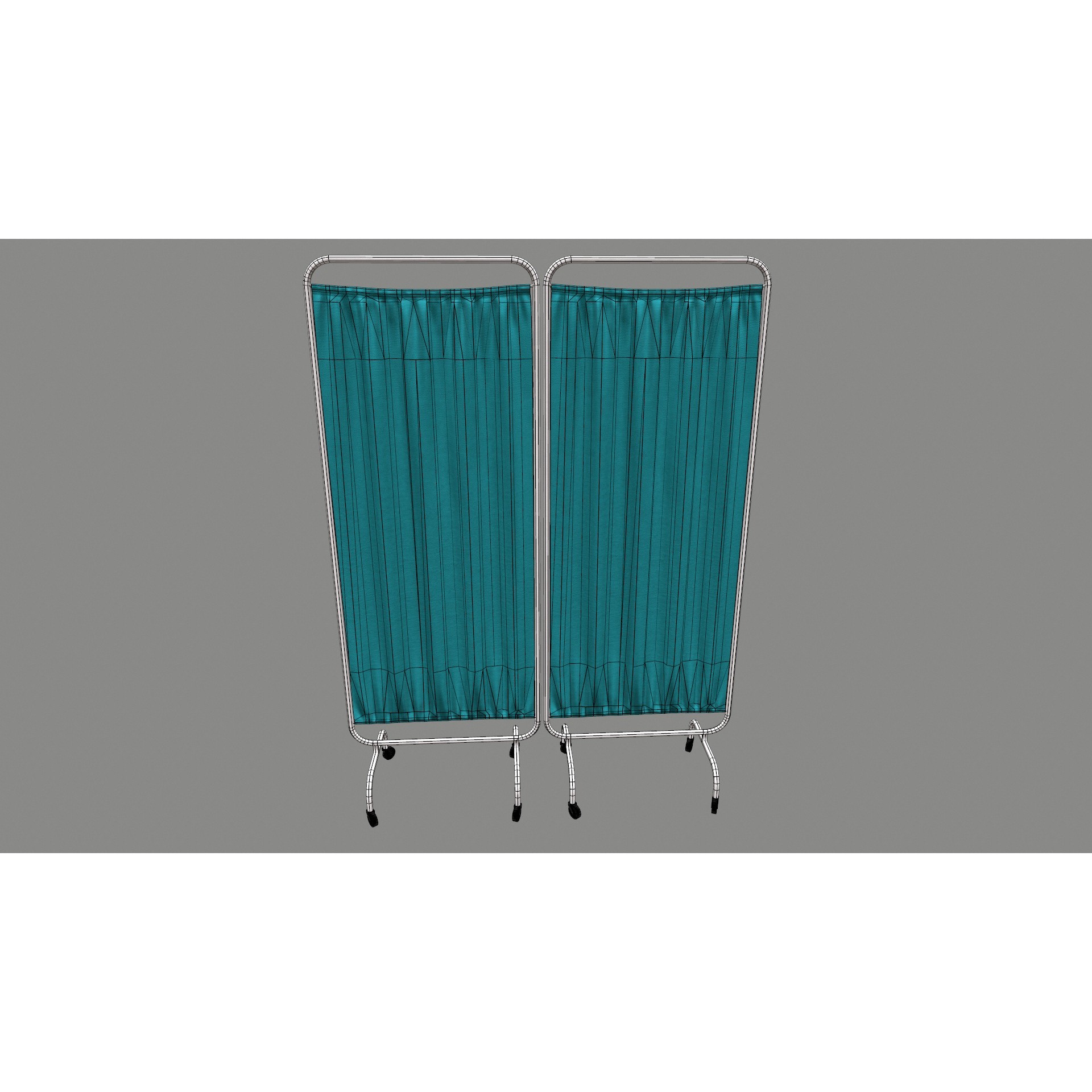 Hospital Curtain Divider - Low-Poly 3D Model - View 17