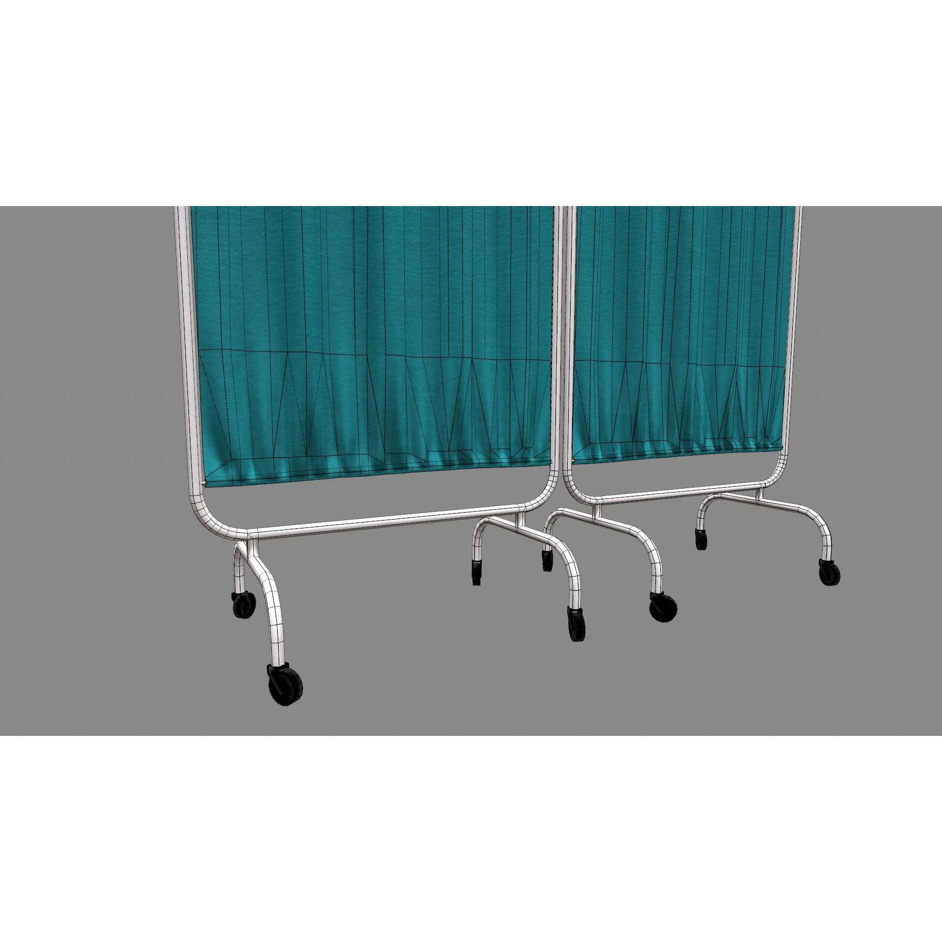 Hospital Curtain Divider - Low-Poly 3D Model - View 18