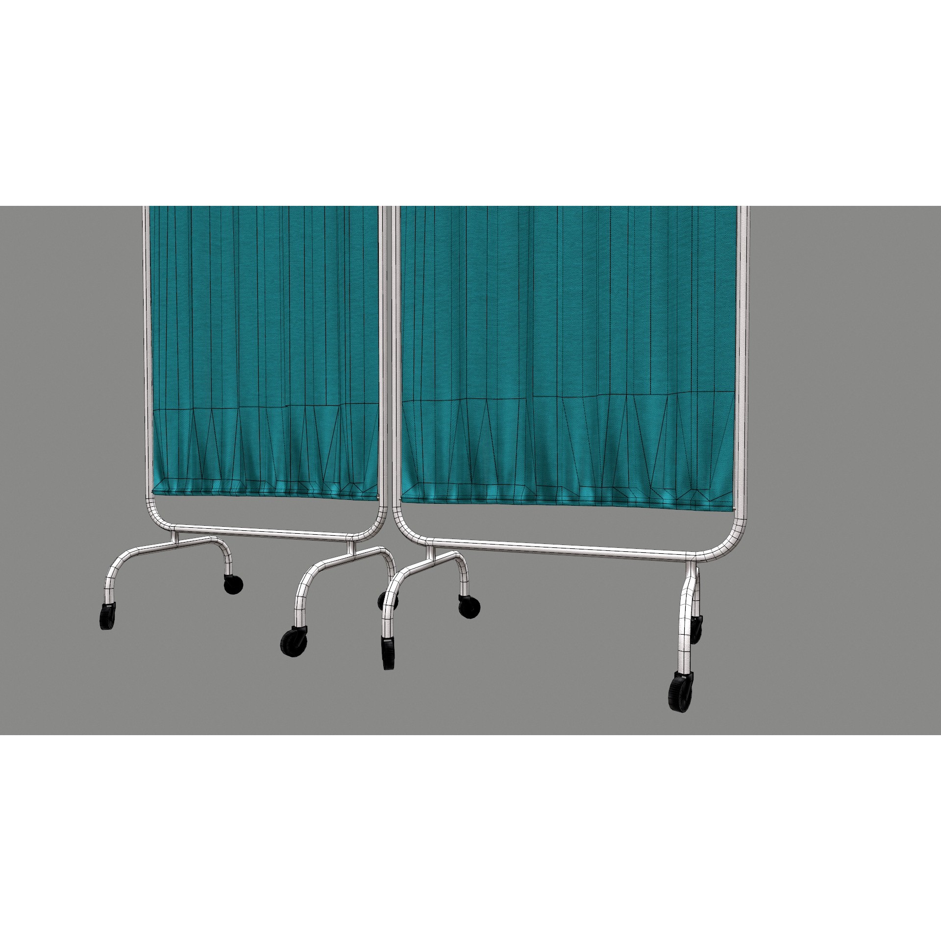 Hospital Curtain Divider - Low-Poly 3D Model - View 19
