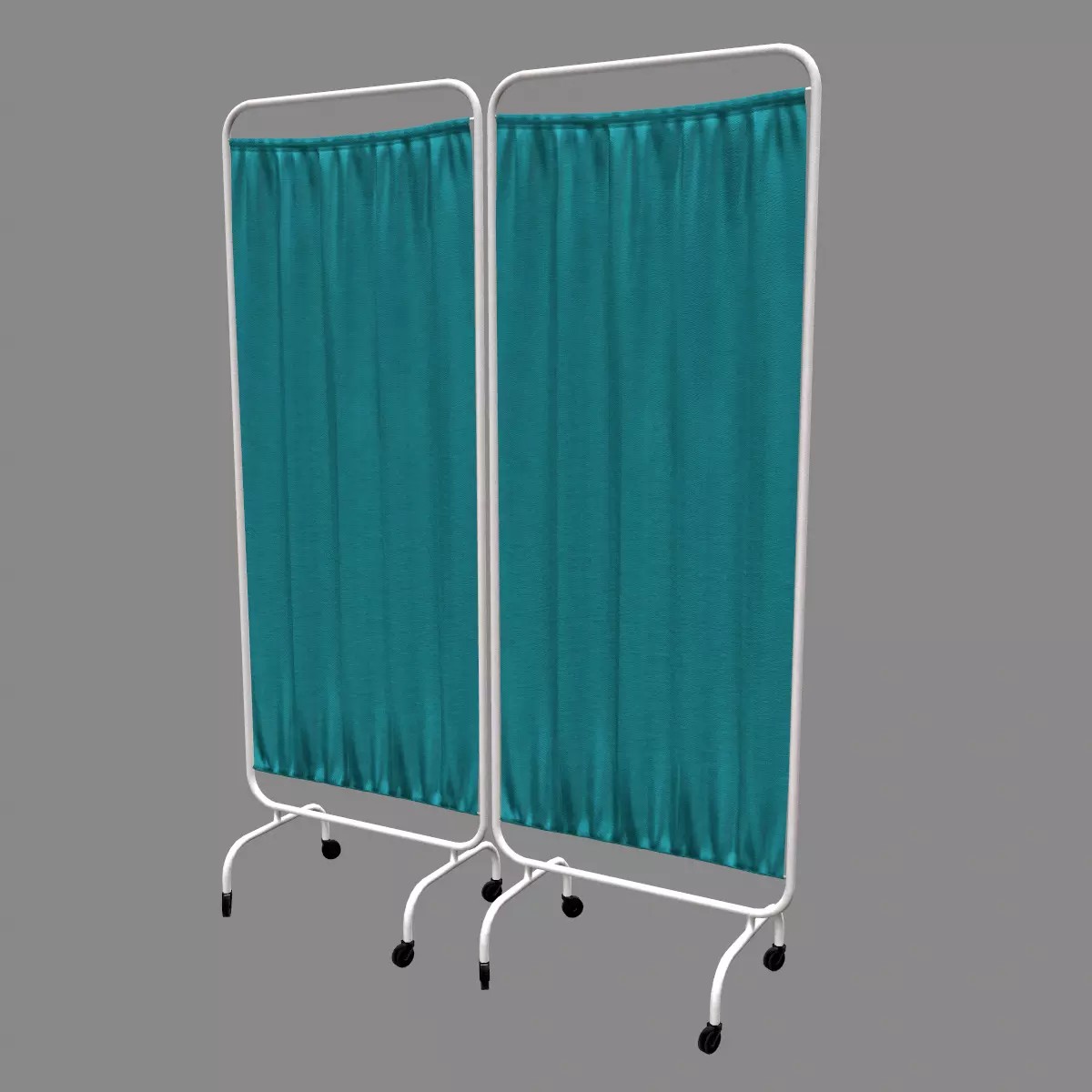 Hospital Curtain Divider - Low-Poly 3D Model - View 2