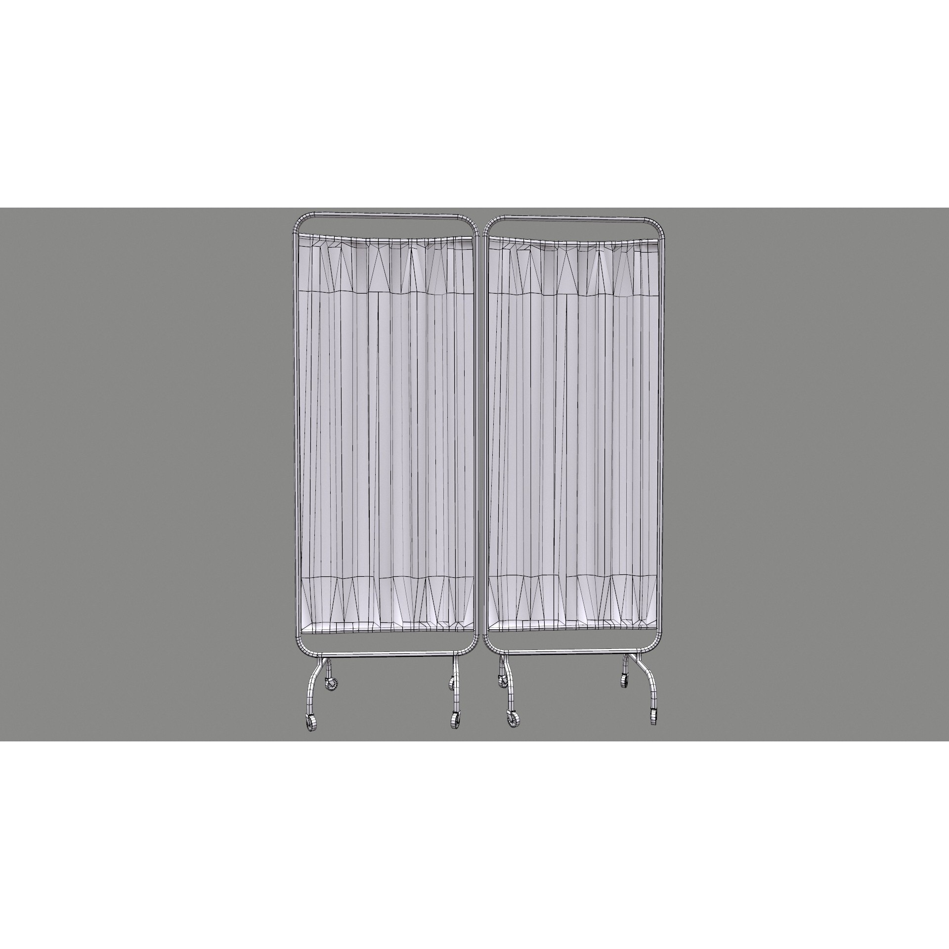 Hospital Curtain Divider - Low-Poly 3D Model - View 20