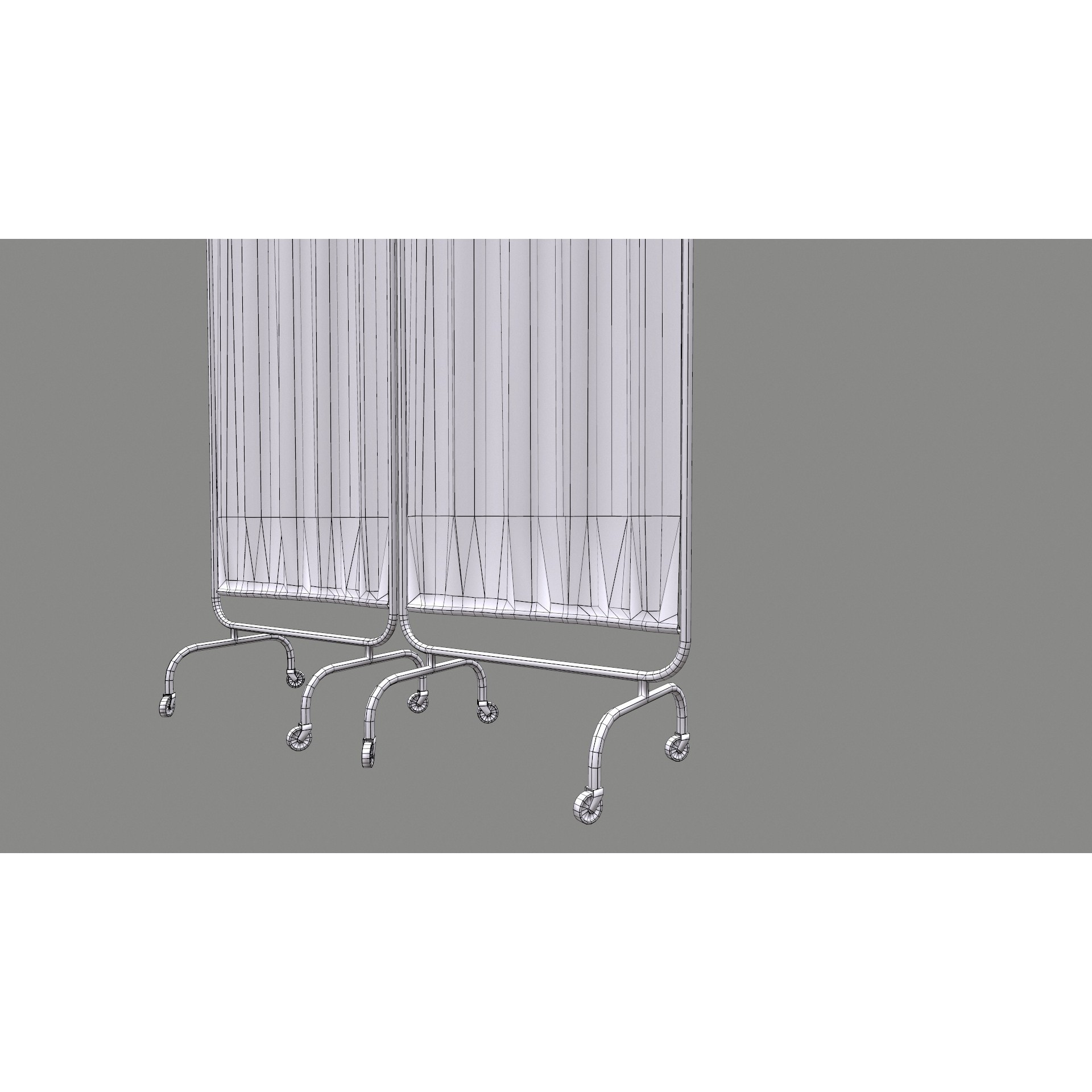 Hospital Curtain Divider - Low-Poly 3D Model - View 21