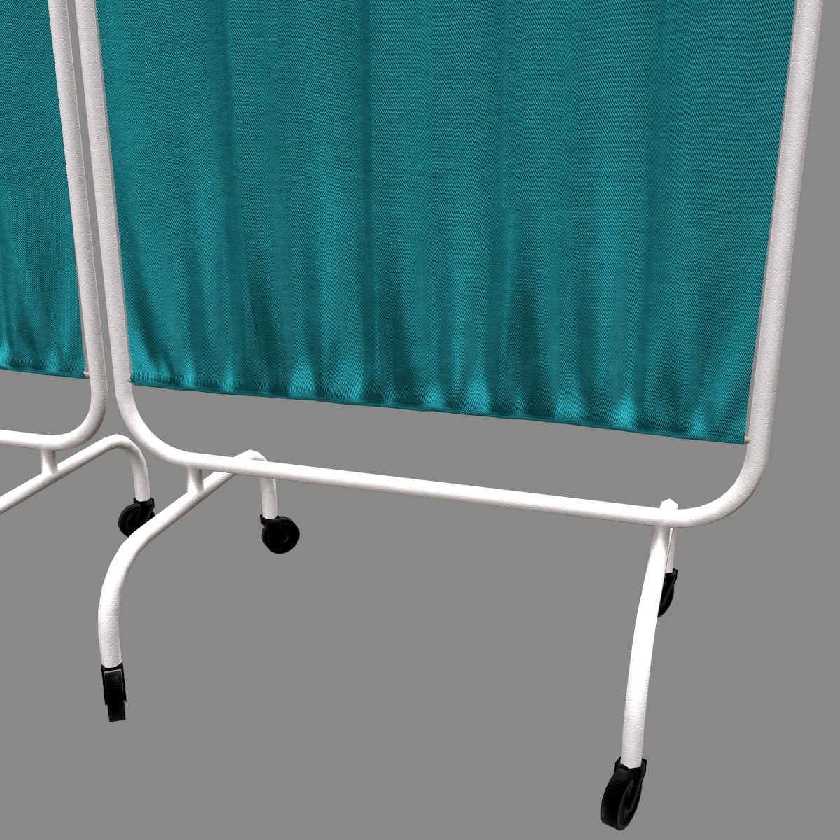 Hospital Curtain Divider - Low-Poly 3D Model - View 6