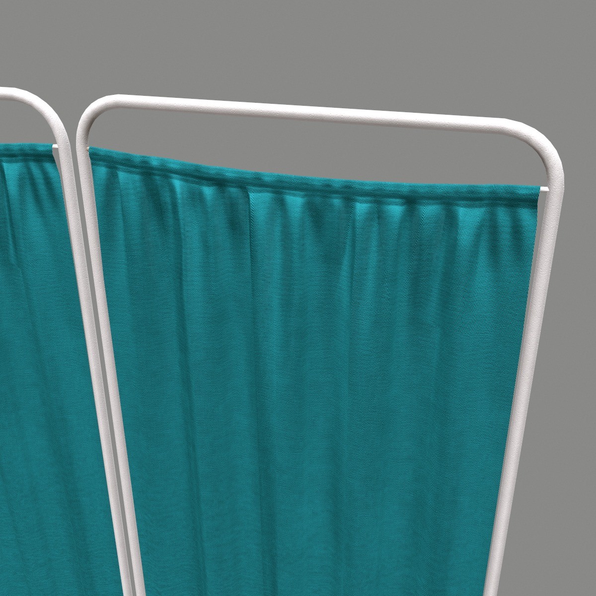 Hospital Curtain Divider - Low-Poly 3D Model - View 7