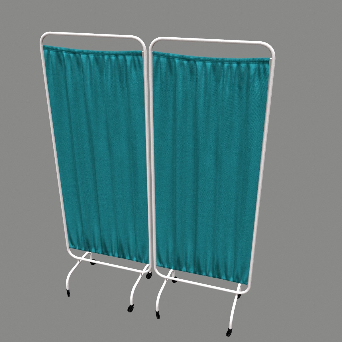 Hospital Curtain Divider - Low-Poly 3D Model - View 8
