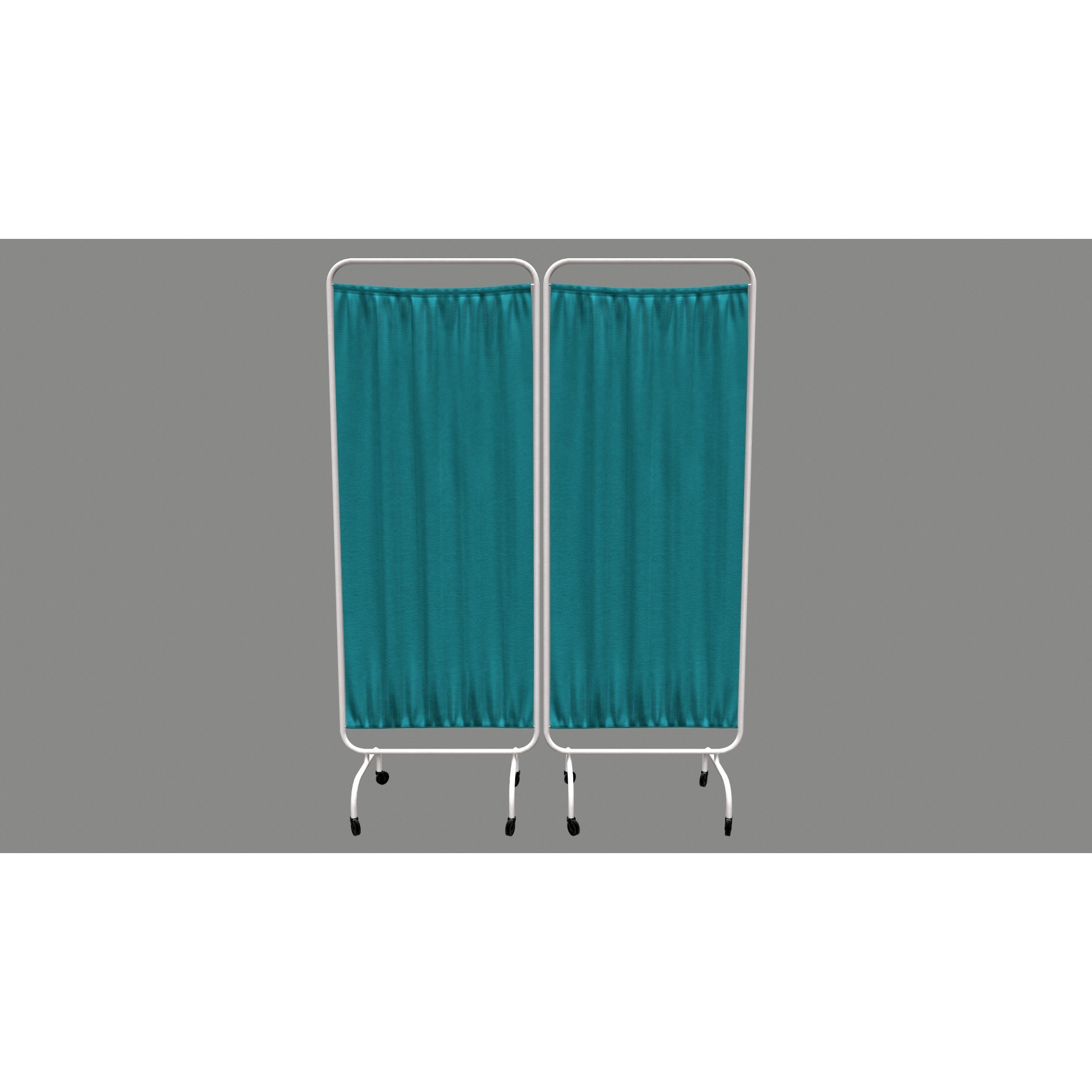 Hospital Curtain Divider - Low-Poly 3D Model - View 9