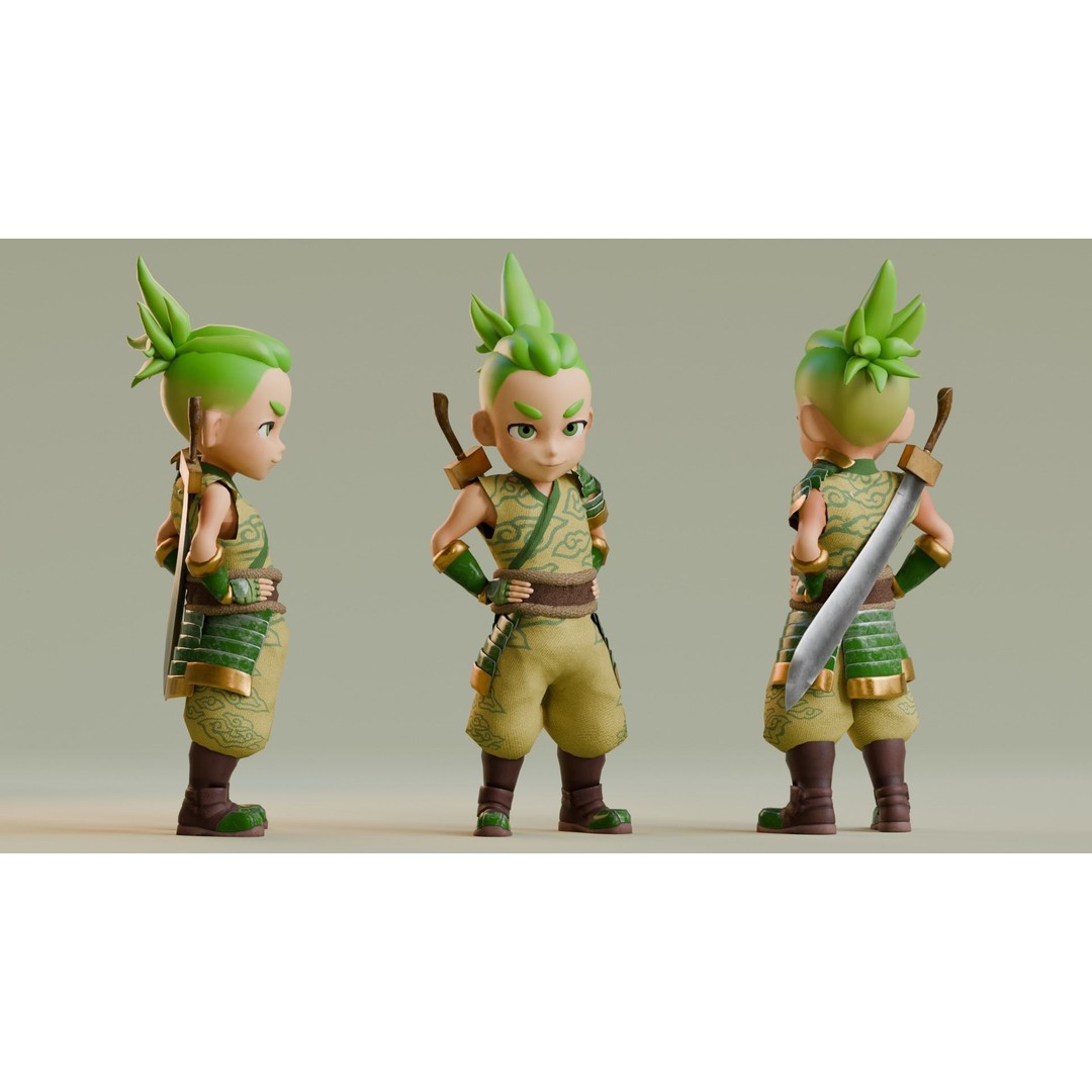 Low Poly 3D Character Model – Stylized Game Ready Bundle Edition, FBX - View 17