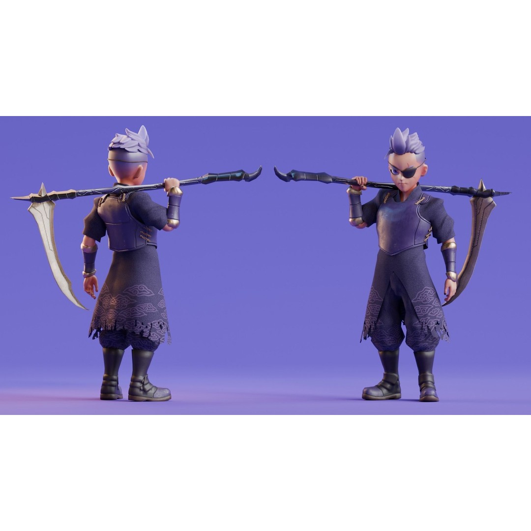 Low Poly 3D Character Model – Stylized Game Ready Bundle Edition, FBX - View 29