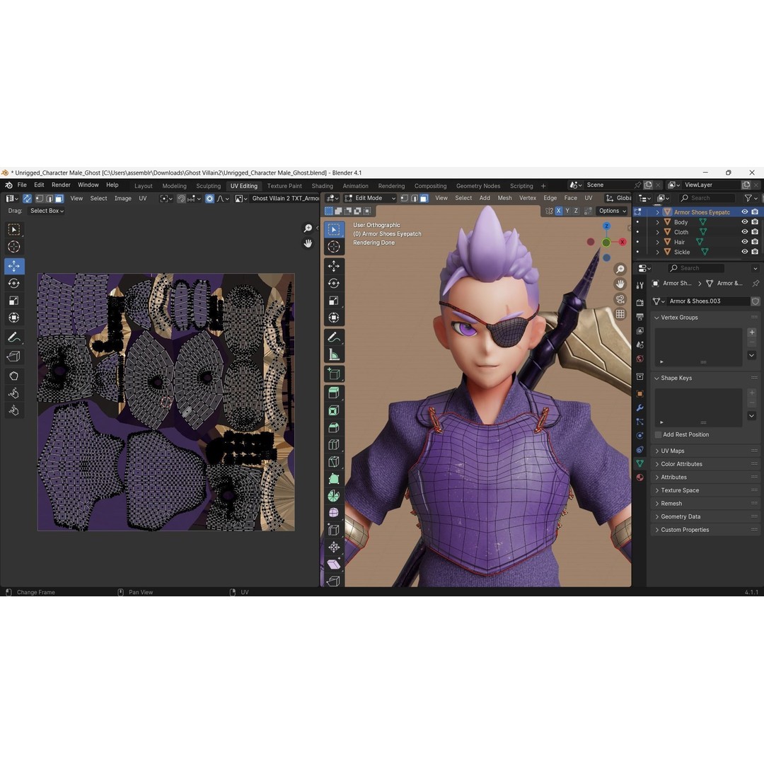 Low Poly 3D Character Model – Stylized Game Ready Bundle Edition, FBX - View 34