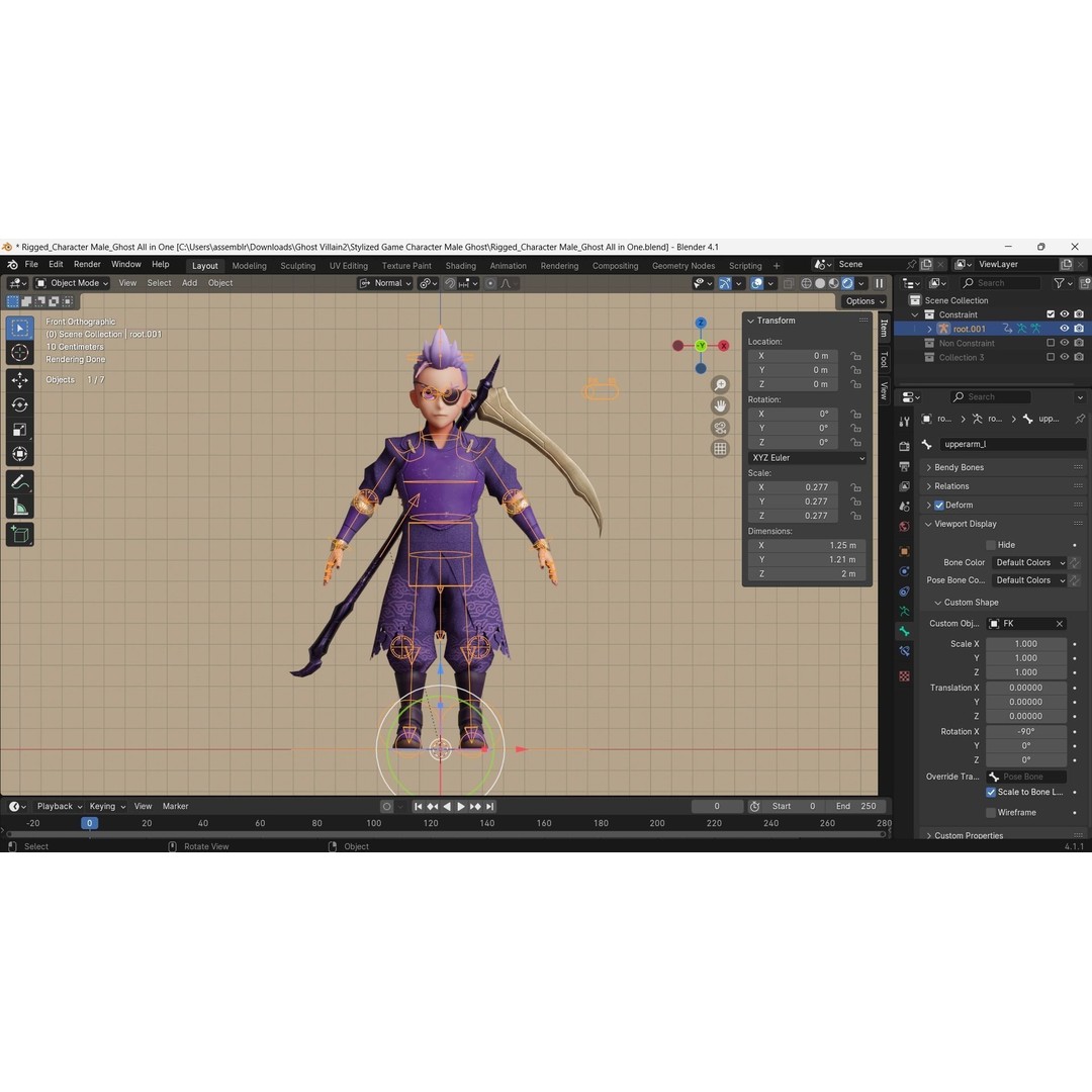 Low Poly 3D Character Model – Stylized Game Ready Bundle Edition, FBX - View 35