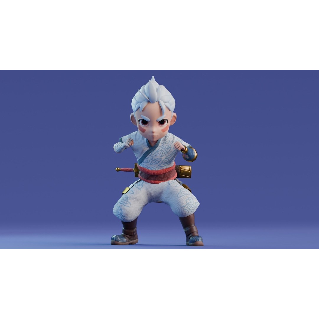 Low Poly 3D Character Model – Stylized Game Ready Bundle Edition, FBX - View 4