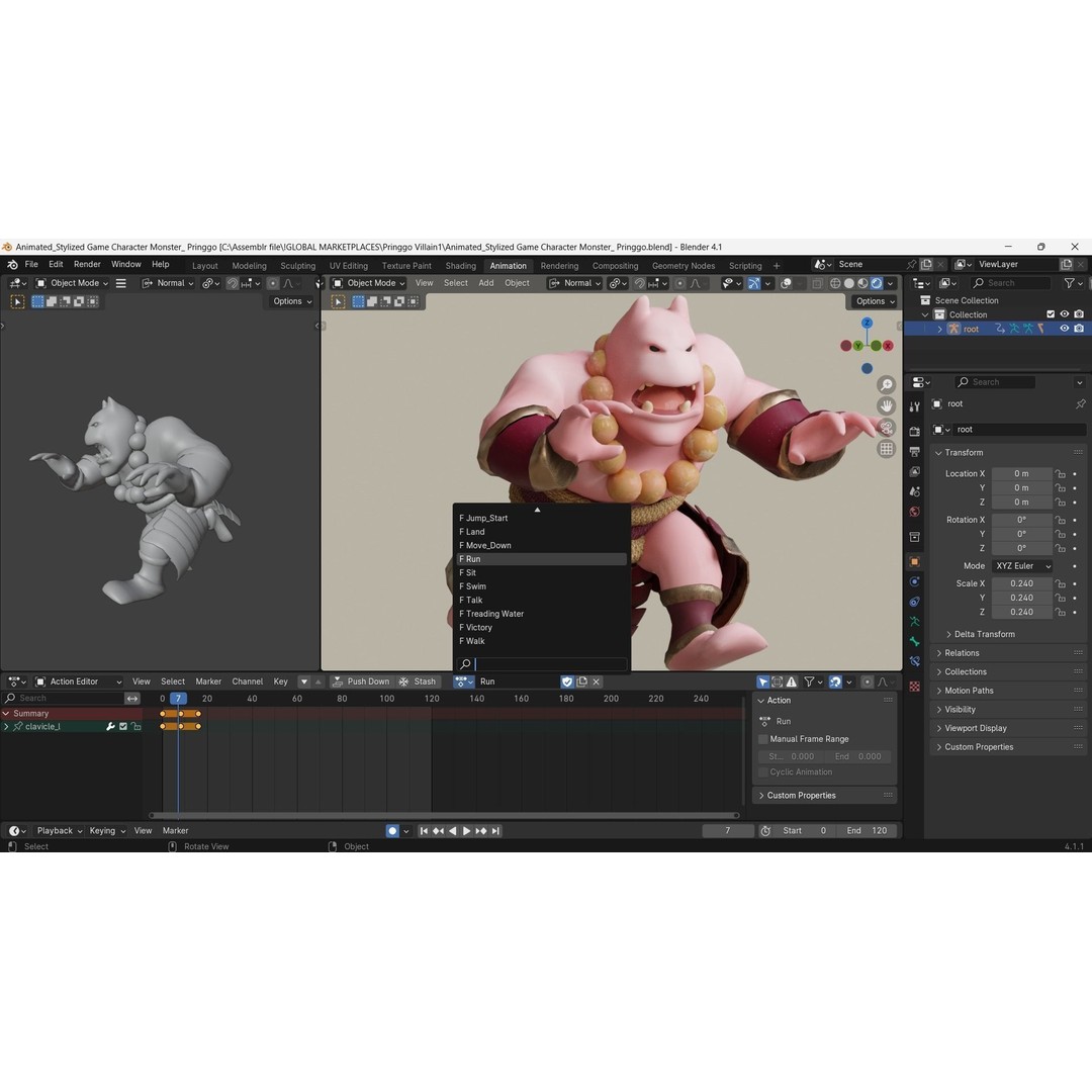 Low Poly 3D Character Model – Stylized Game Ready Bundle Edition, FBX - View 48