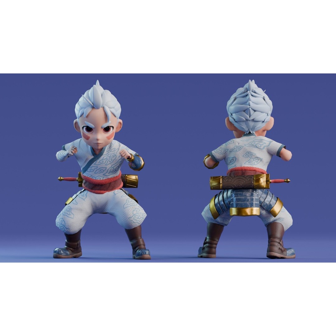 Low Poly 3D Character Model – Stylized Game Ready Bundle Edition, FBX - View 5