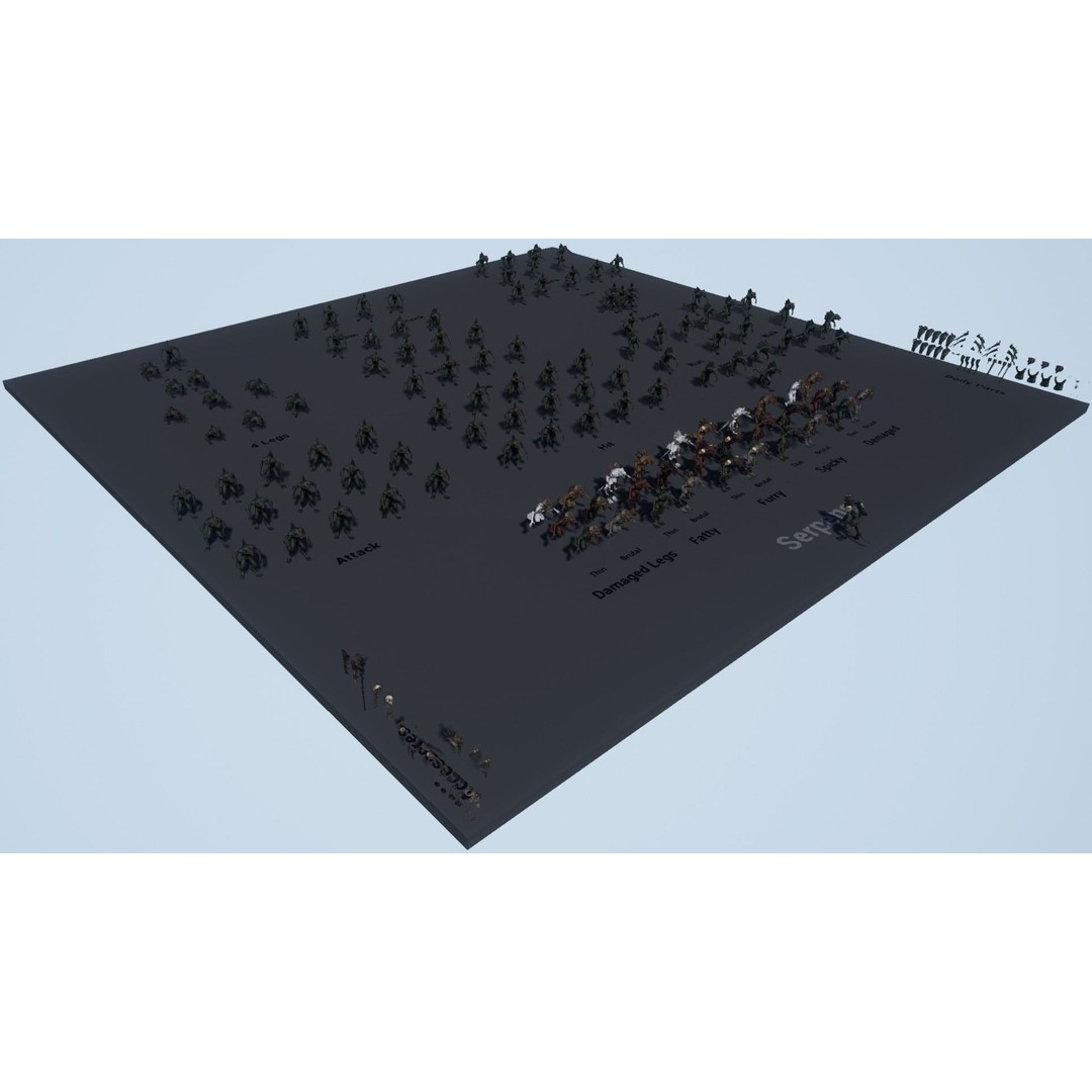 Serpens Dragon 3D Model – Rigged Low-Poly Game Asset, FBX, PBR