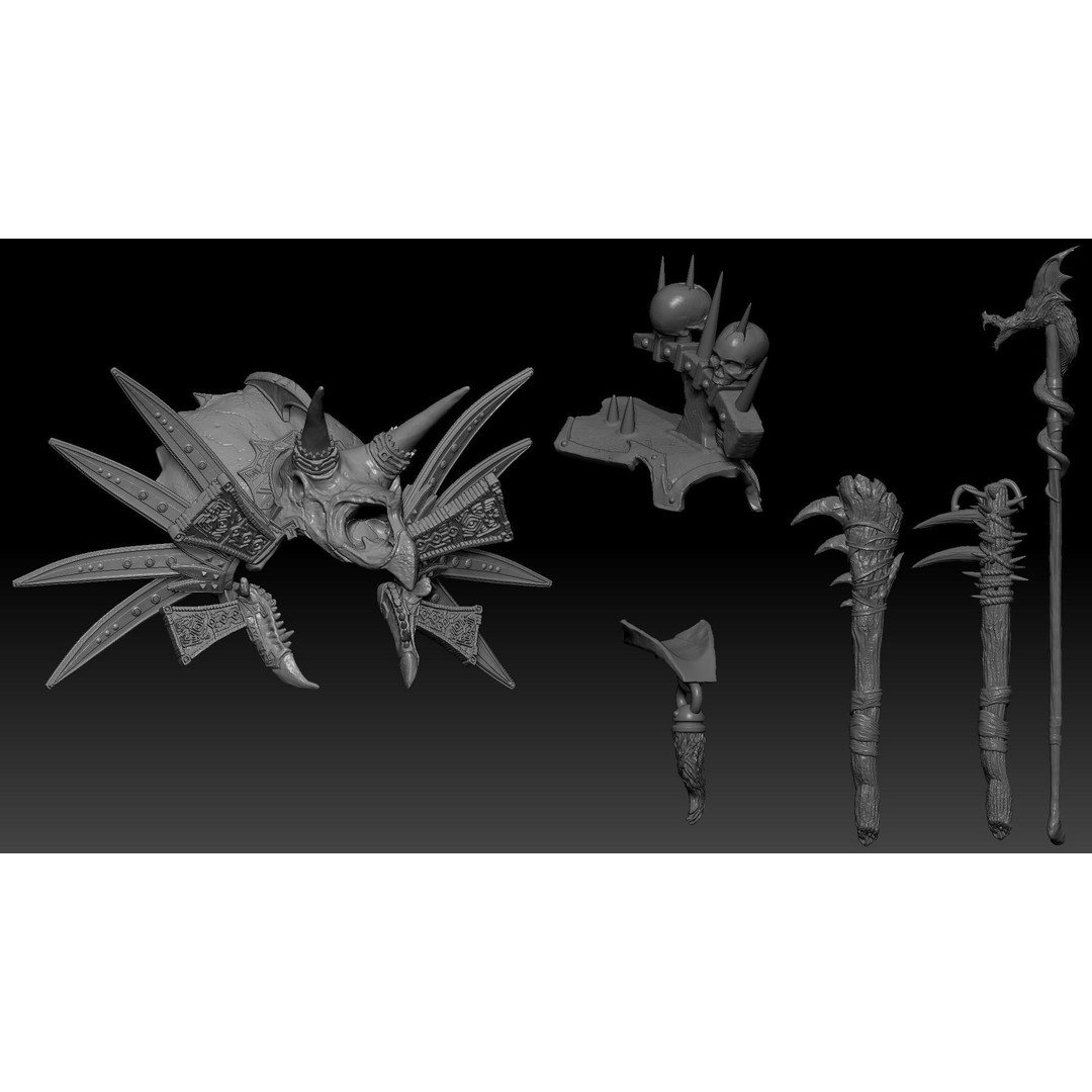 Serpens Dragon 3D Model – Rigged Low-Poly Game Asset, FBX, PBR - View 26