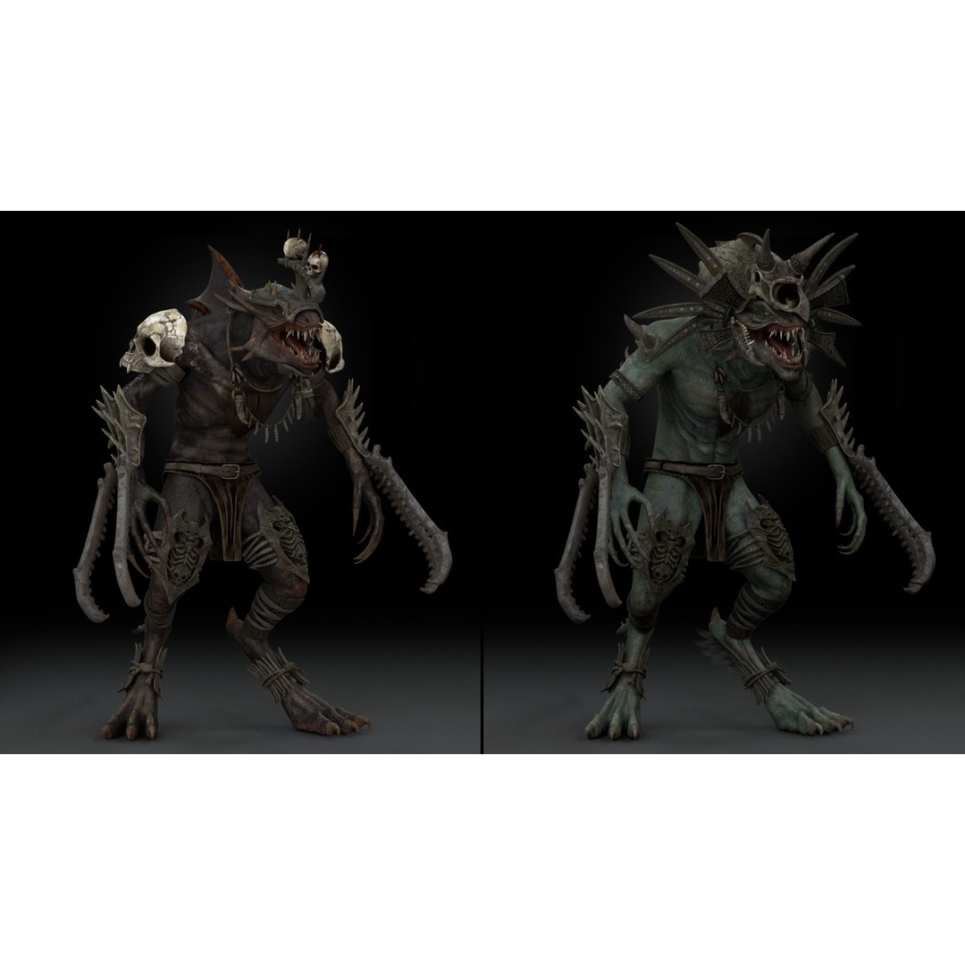 Serpens Dragon 3D Model – Rigged Low-Poly Game Asset, FBX, PBR - View 3