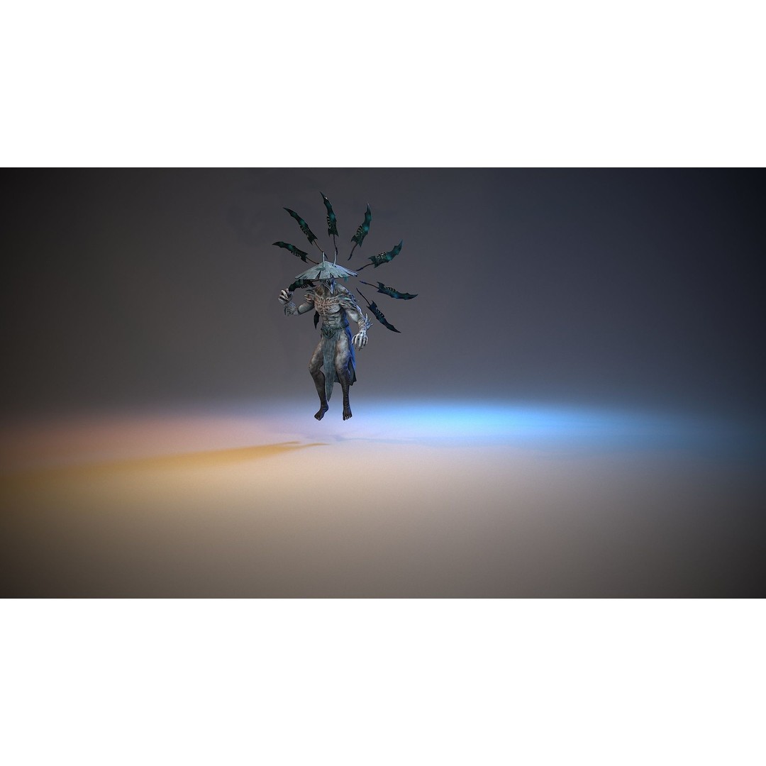Demon God 3D Model – Low Poly Character, Rigged, FBX - View 5