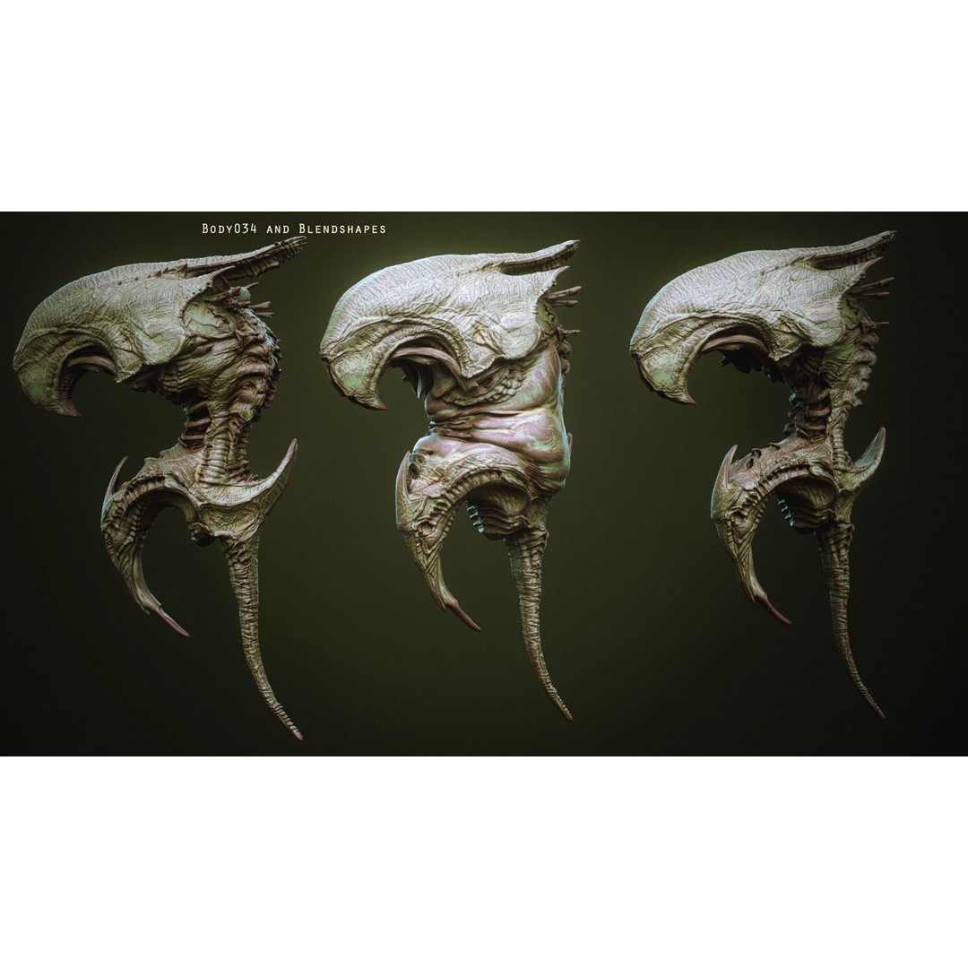 Demon Torsos 3D Model – High Poly Creature Assets, OBJ & Zbrush - View 16