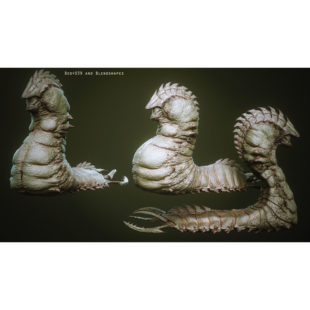 Demon Torsos 3D Model – High Poly Creature Assets, OBJ & Zbrush - View 17
