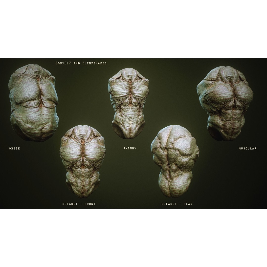 Demon Torsos 3D Model – High Poly Creature Assets, OBJ & Zbrush - View 28