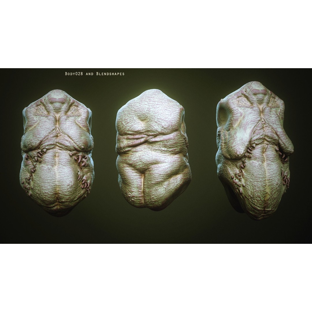 Demon Torsos 3D Model – High Poly Creature Assets, OBJ & Zbrush - View 39